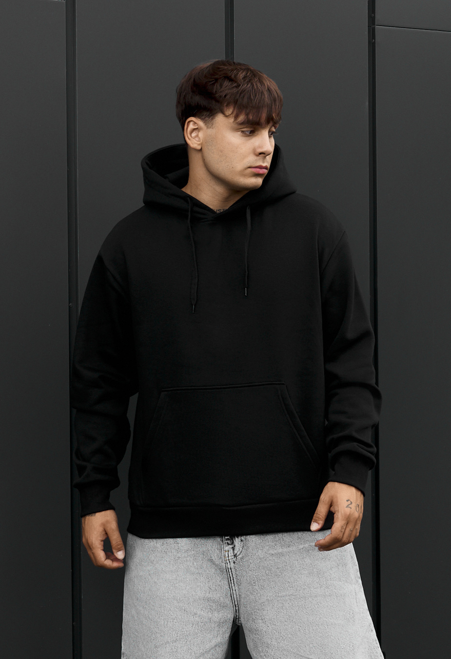 Bluza Staff saint black oversize fleece