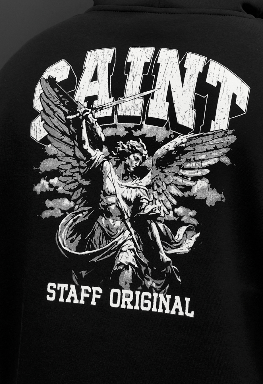 Bluza Staff saint black oversize fleece