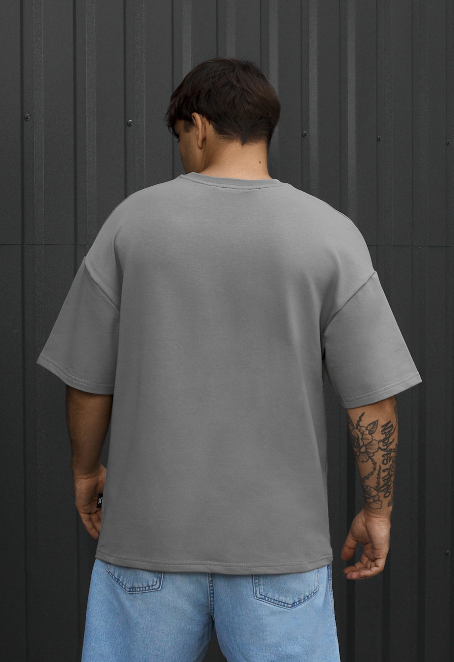 Koszulka Staff gray oversize premium