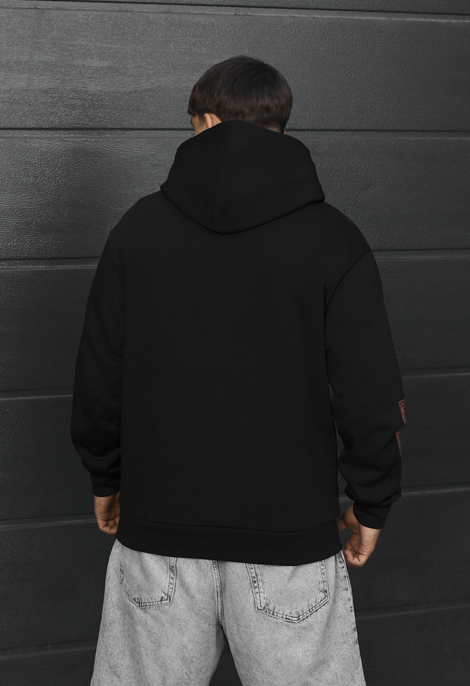 Bluza Staff logo black fleece