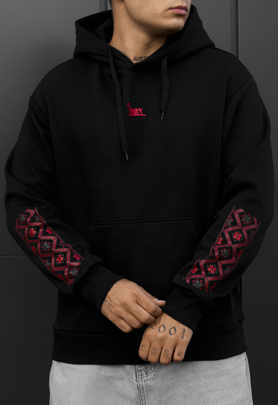 Bluza Staff logo & ethno fleece