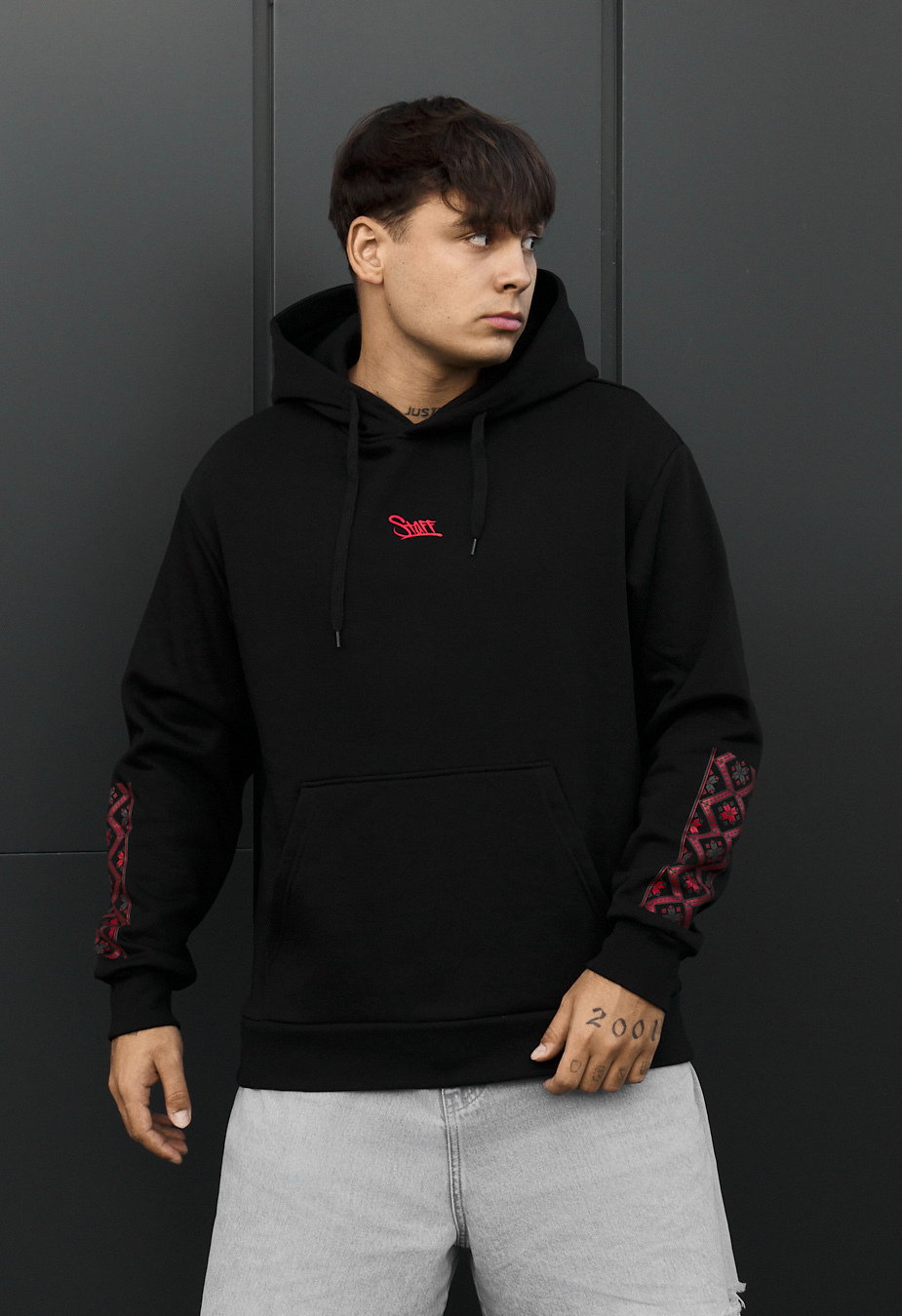 Bluza Staff logo & ethno fleece