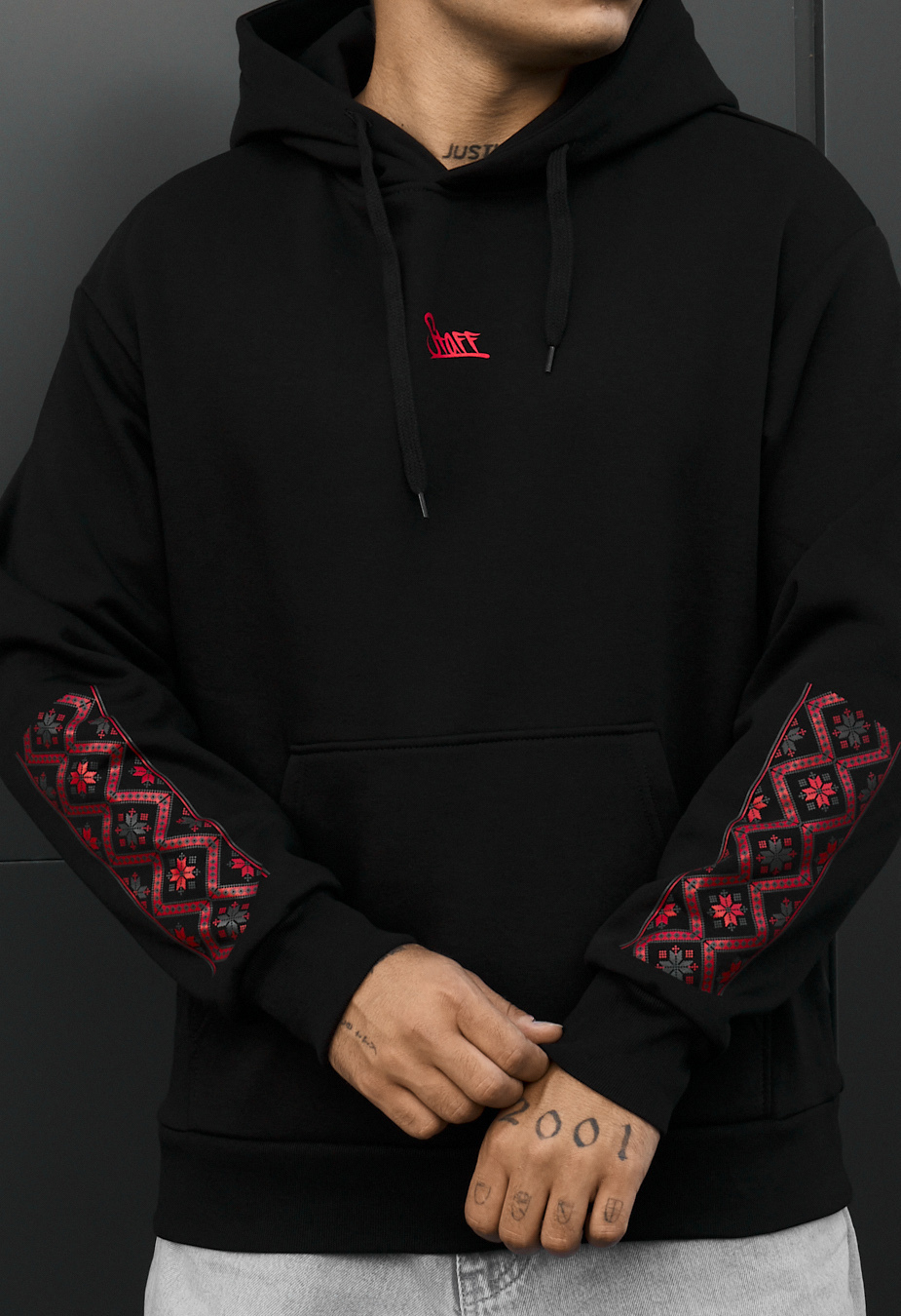 Bluza Staff logo & ethno fleece
