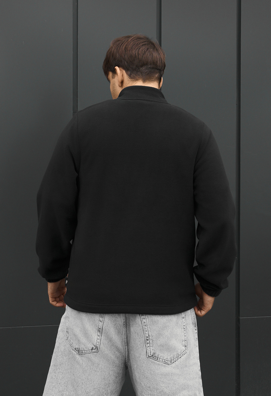 Olimpijka Staff zip black fleece