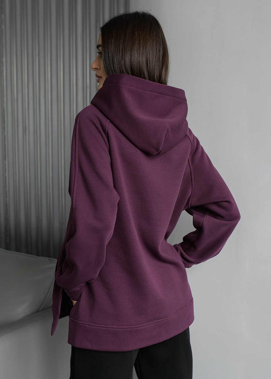 Bluza Staff dark purple oversize fleece