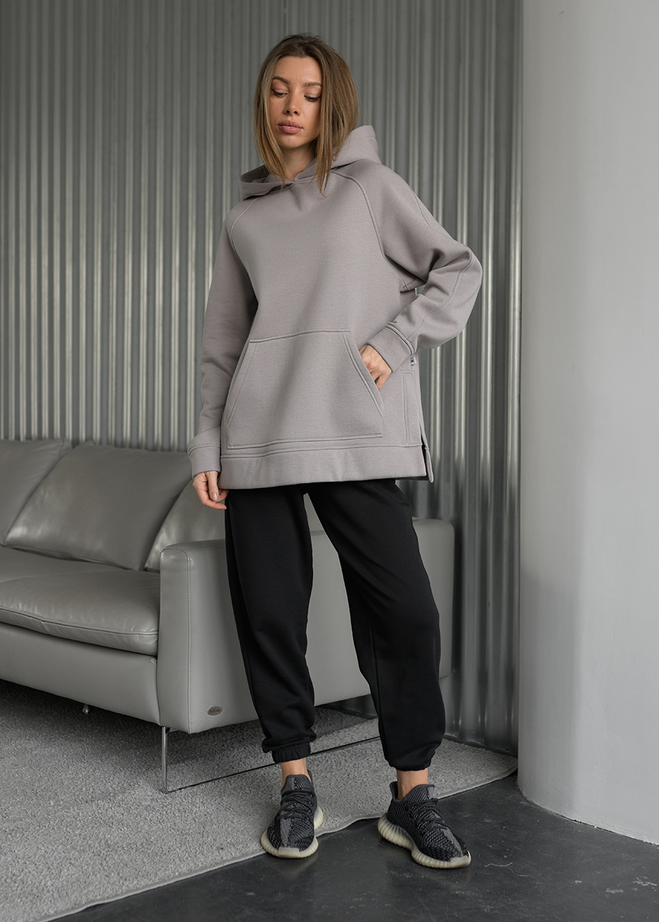 Bluza Staff gray oversize fleece