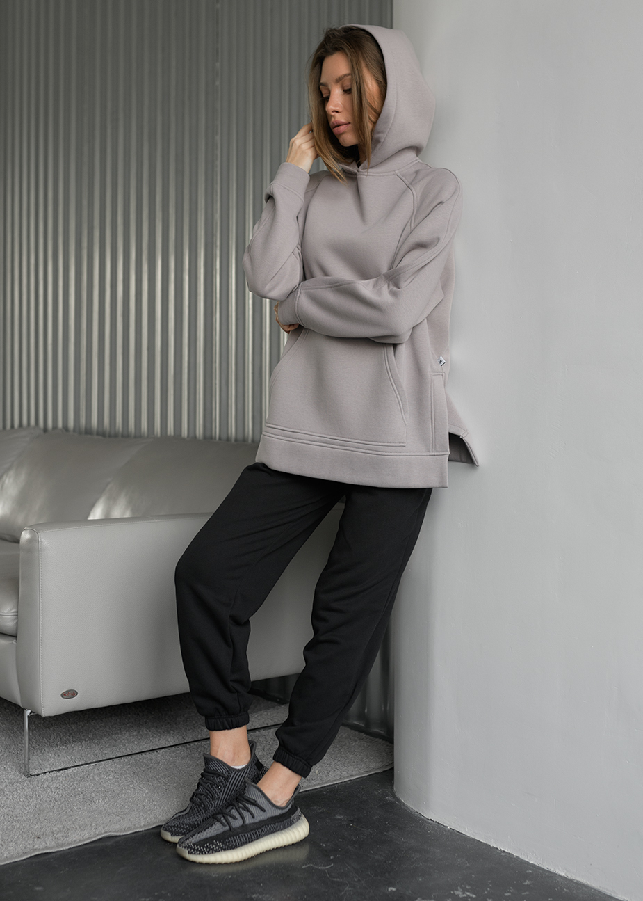 Bluza Staff gray oversize fleece