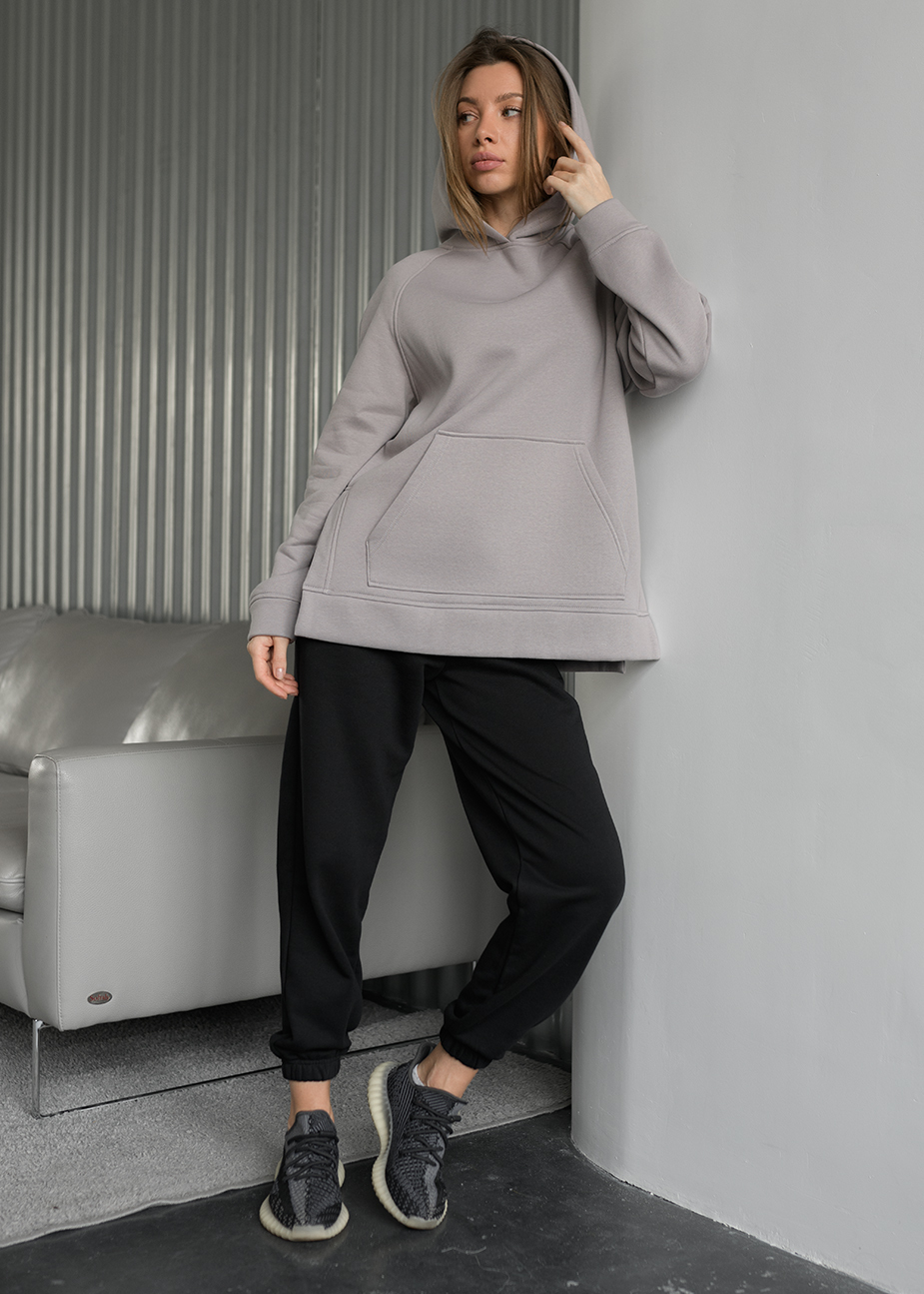 Bluza Staff gray oversize fleece