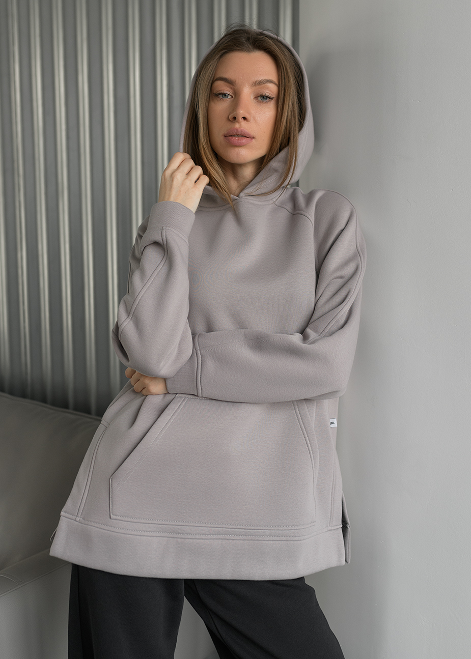 Bluza Staff gray oversize fleece