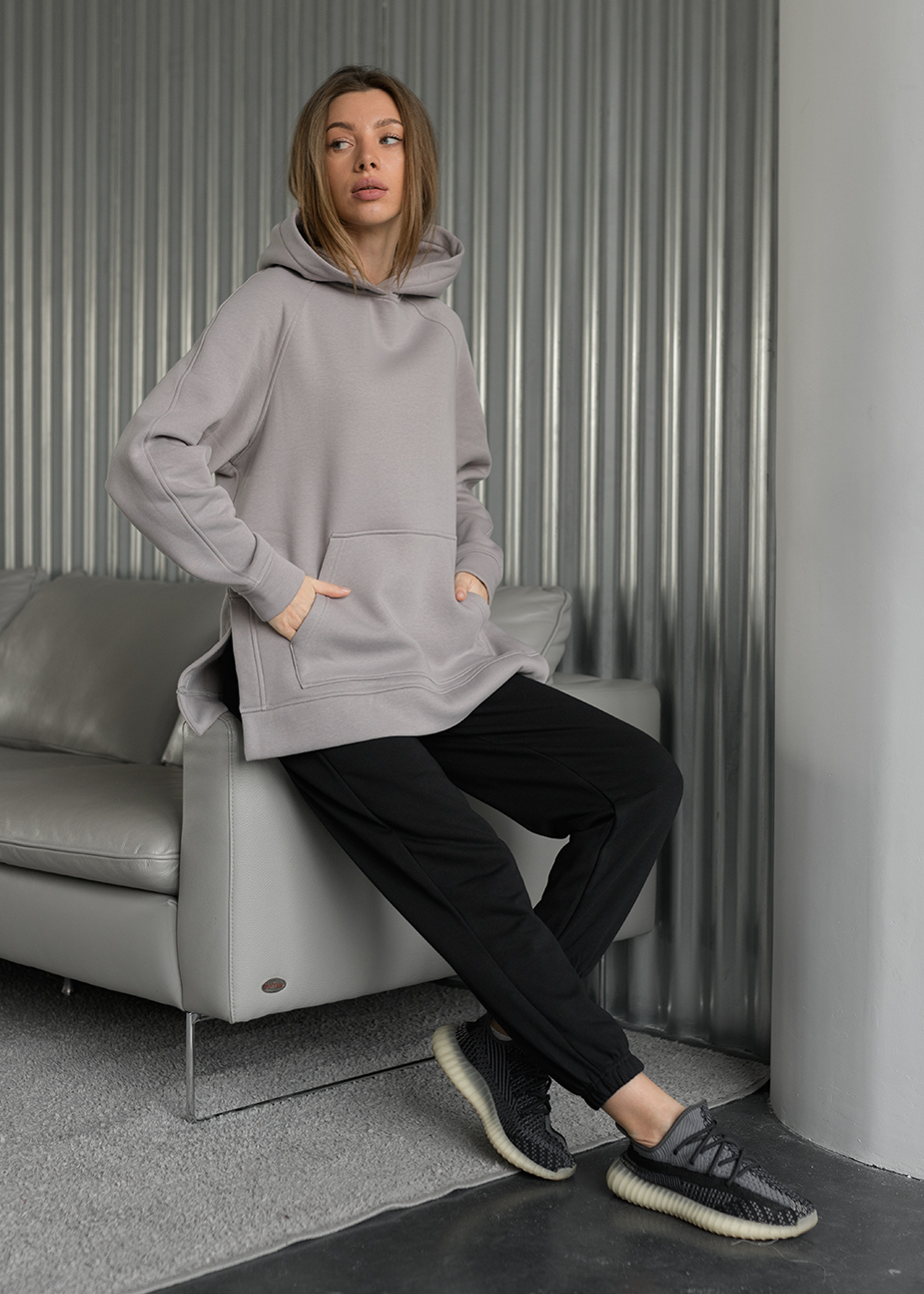 Bluza Staff gray oversize fleece