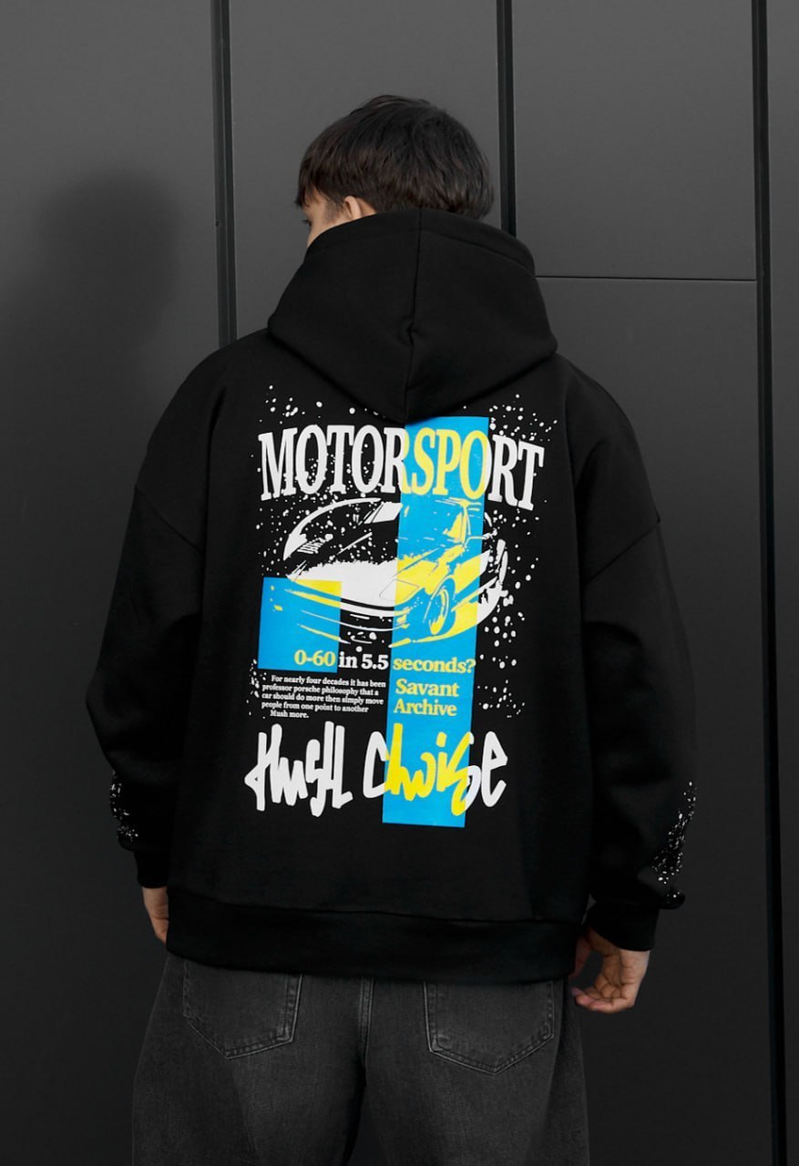 Bluza Staff x Husll motorsport oversize fleece