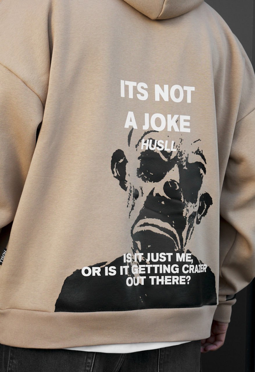 Bluza Staff x Husll not a joke oversize fleece