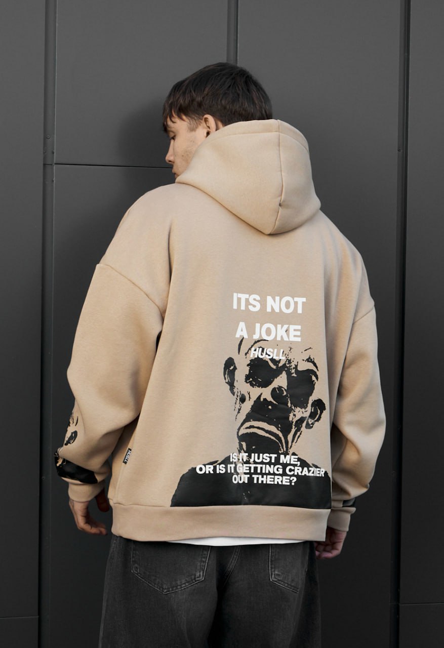 Bluza Staff x Husll not a joke oversize fleece