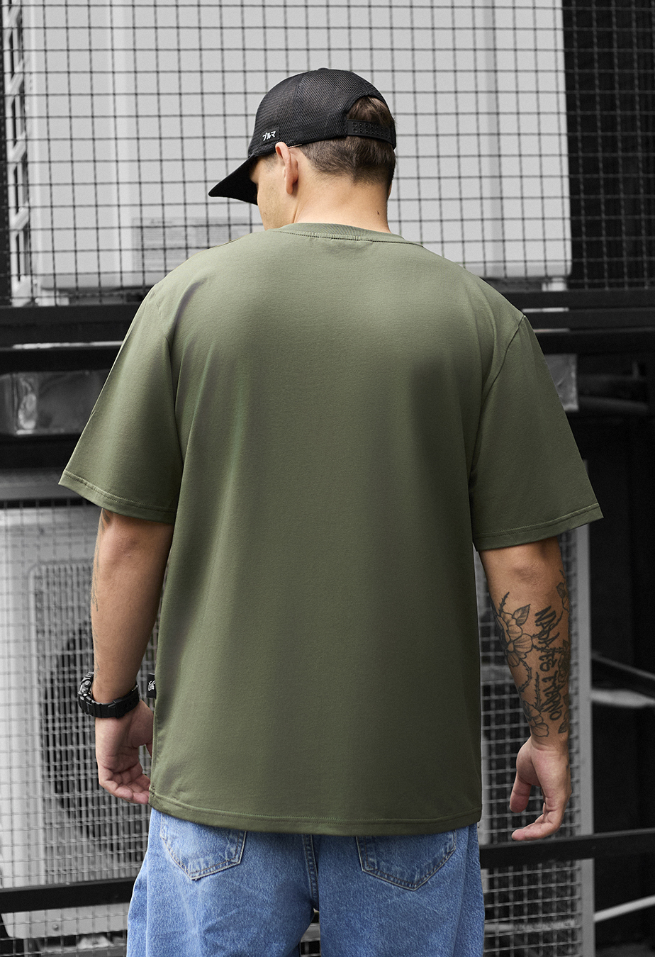 Koszulka Staff khaki oversize