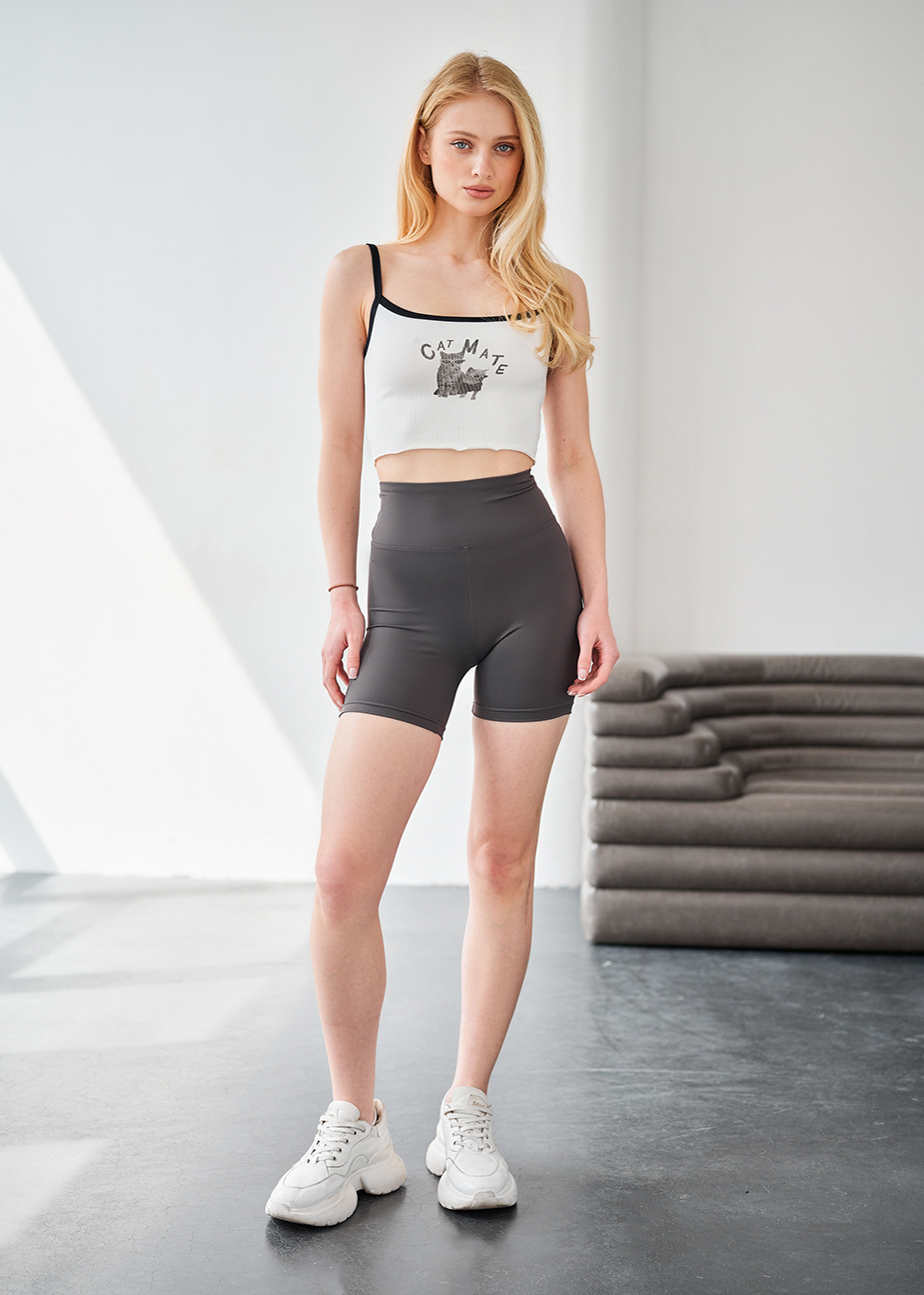Spodenki rowerowe damskie Staff en dark gray