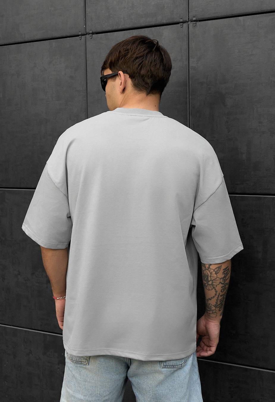 Koszulka Staff gray logo oversize
