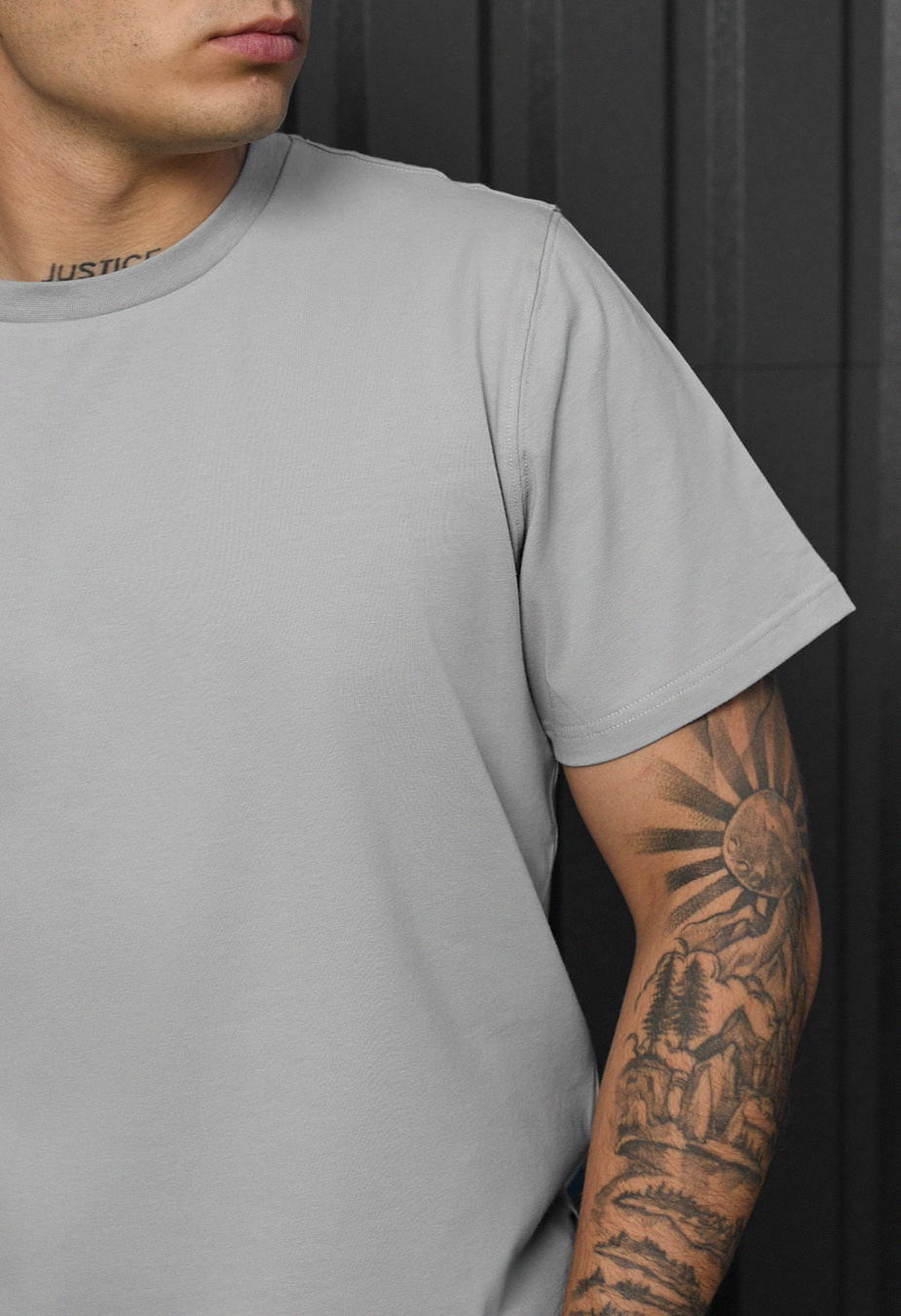 Koszulka Staff light gray basic