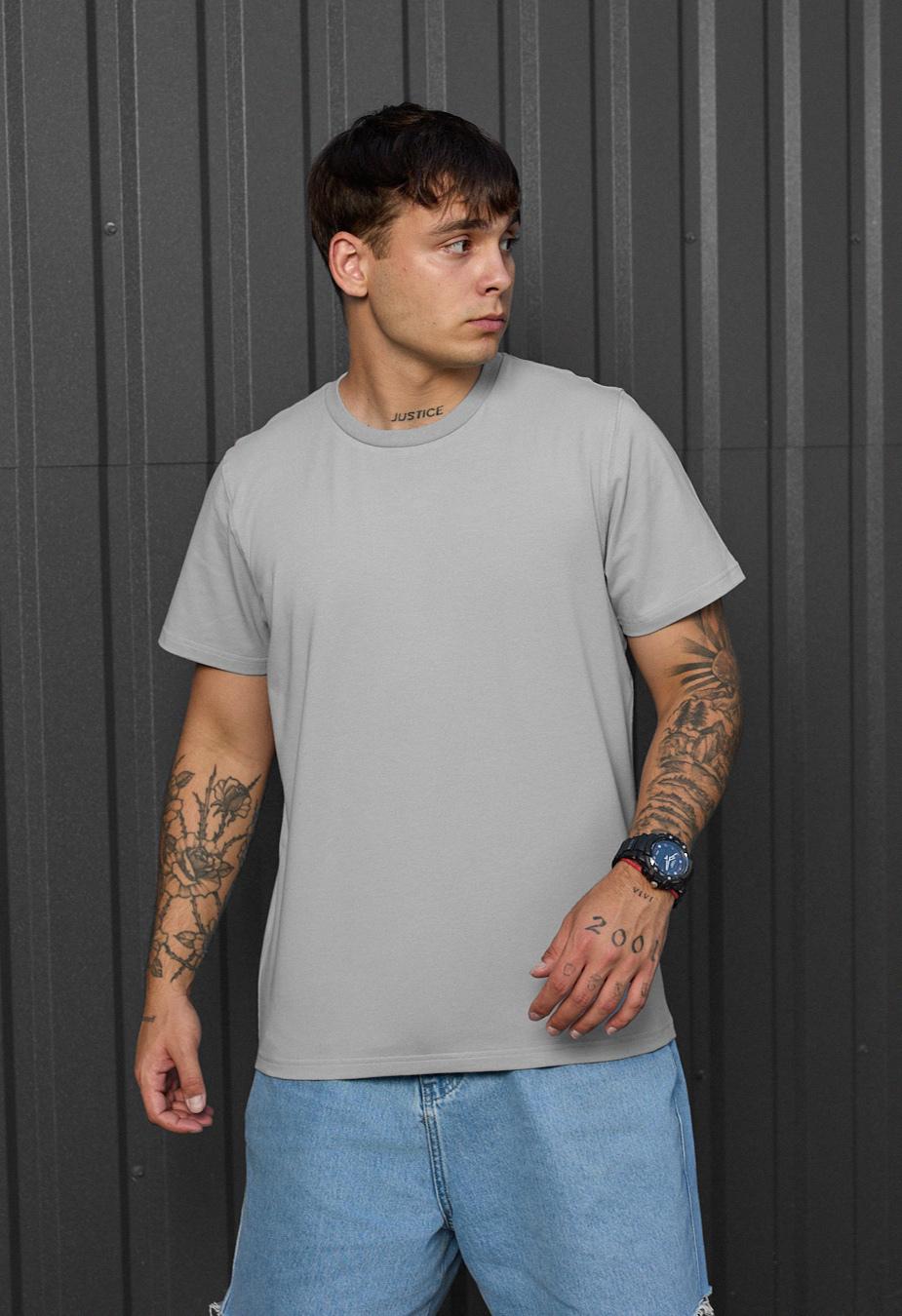 Koszulka Staff light gray basic