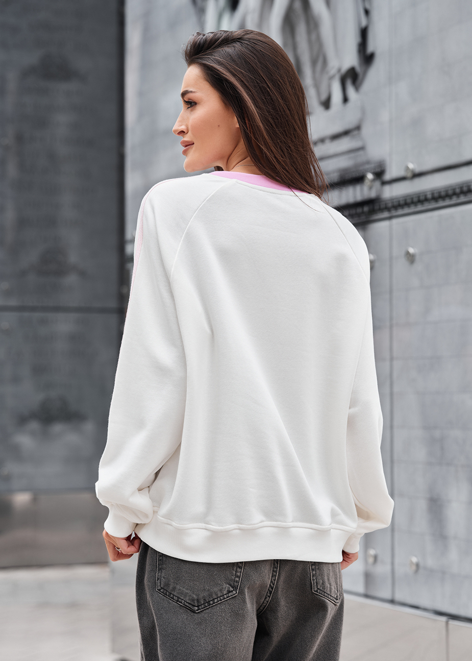Bluza Staff freedom white oversize