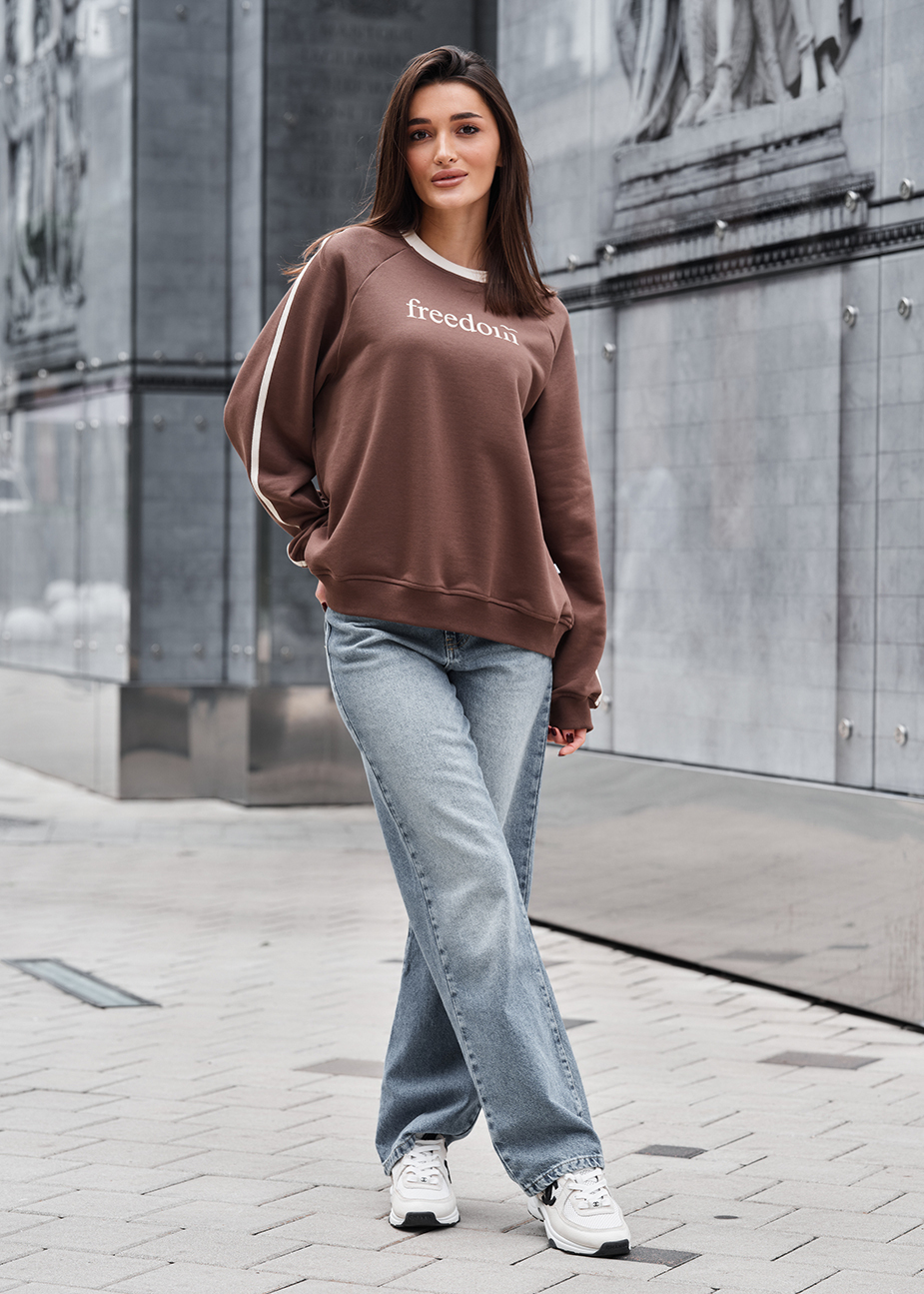 Bluza Staff freedom brown oversize