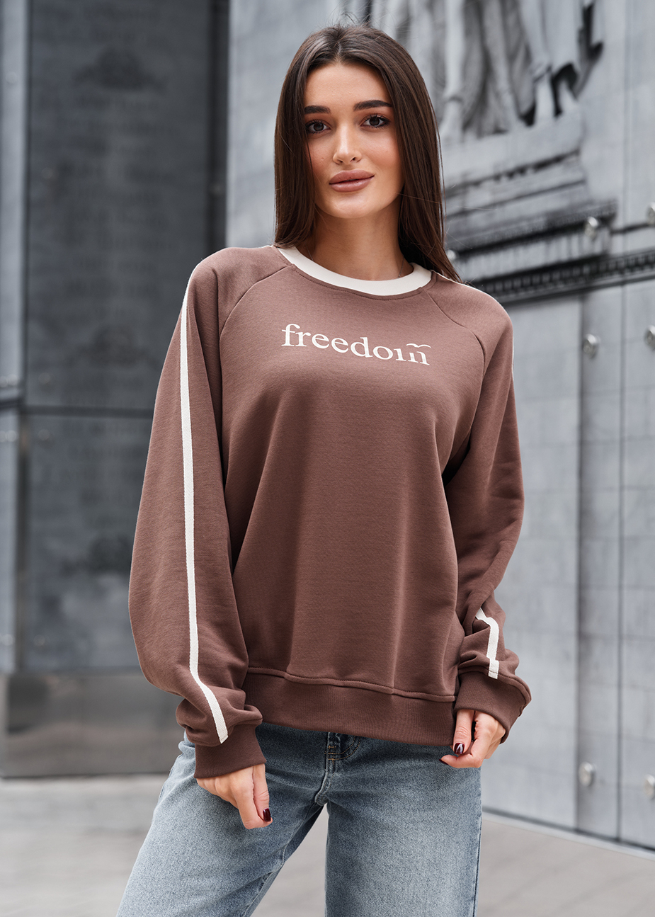 Bluza Staff freedom brown oversize