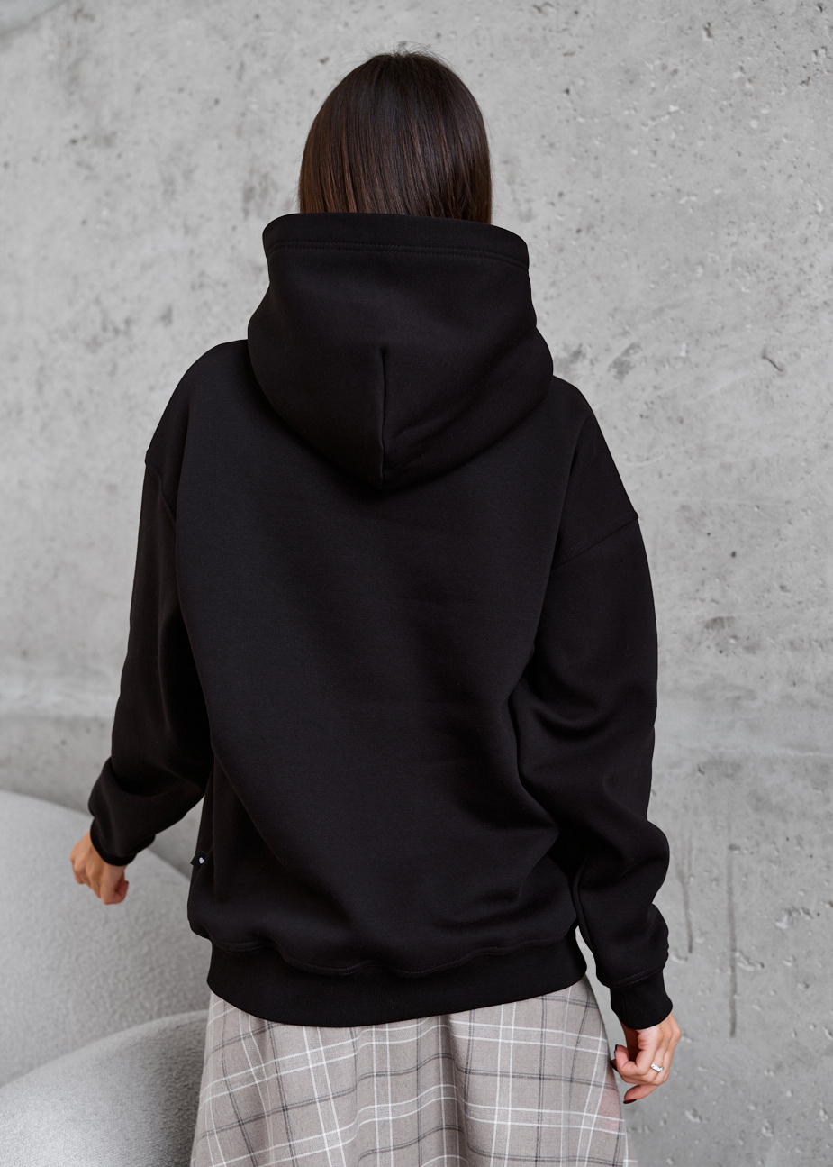 Bluza Staff black oversize fleece
