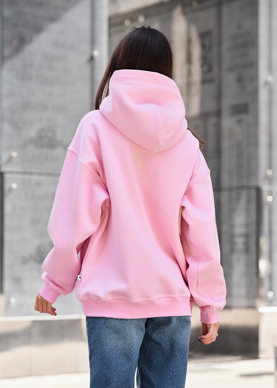 Bluza Staff pink oversize fleece