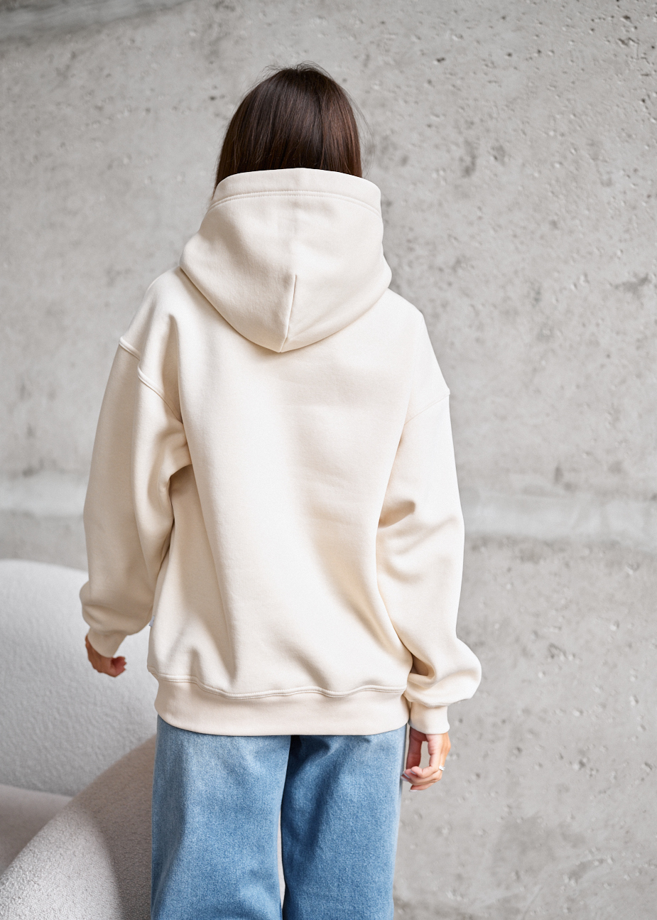 Bluza Staff milk oversize fleece