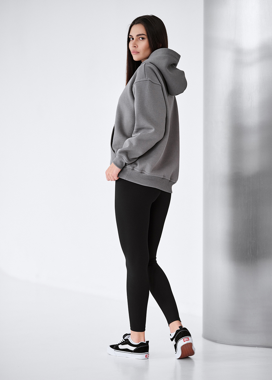 Bluza Staff gray oversize fleece