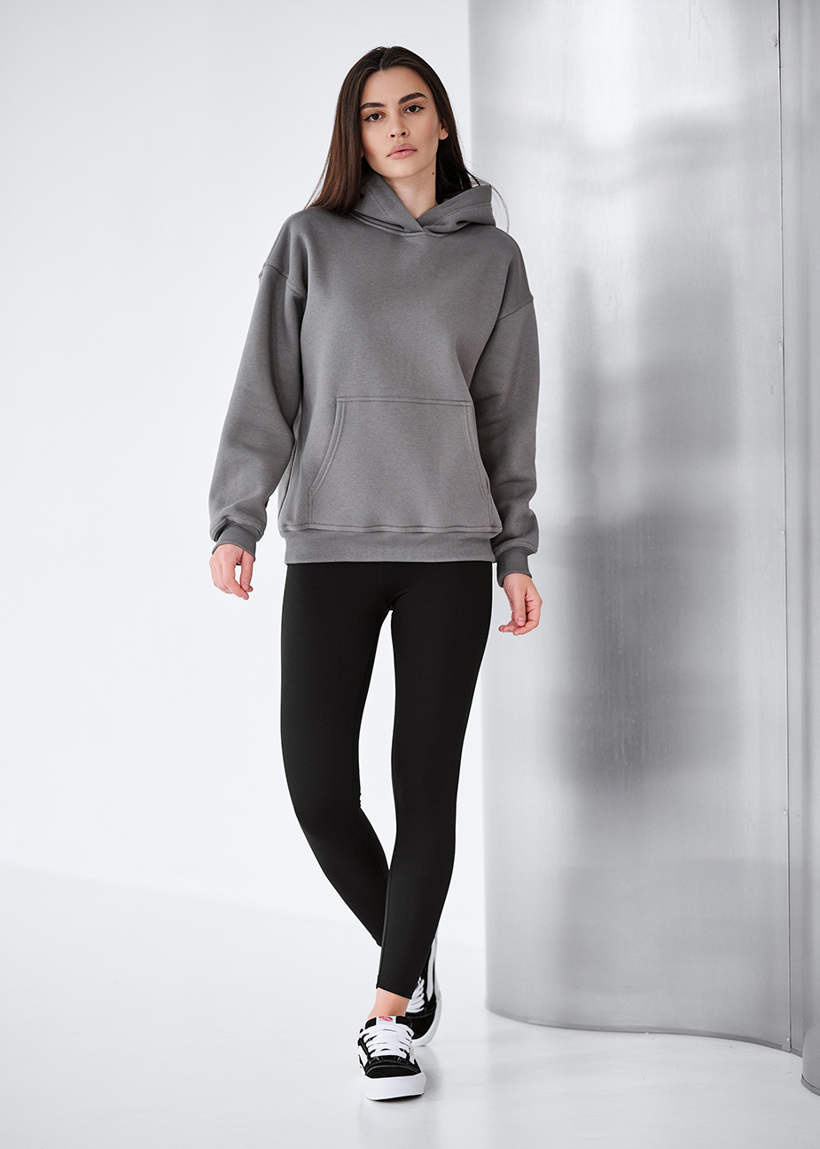 Bluza Staff gray oversize fleece