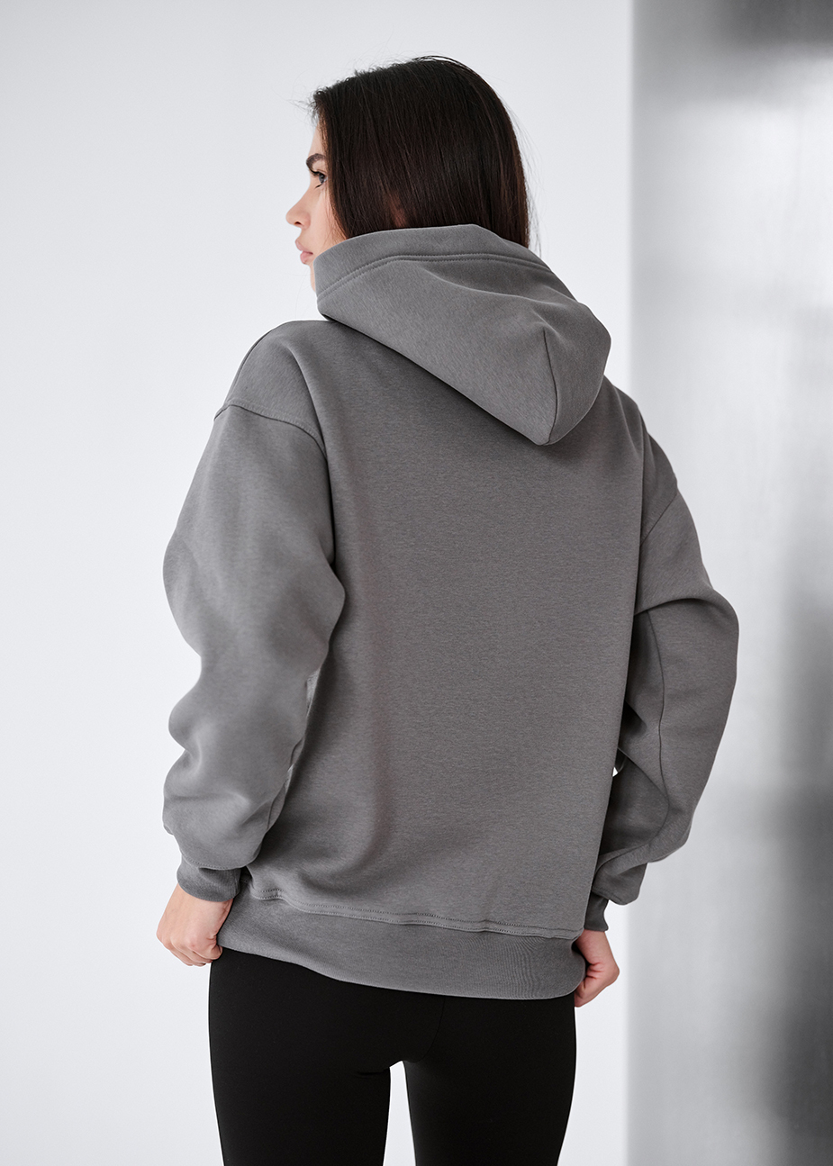 Bluza Staff gray oversize fleece