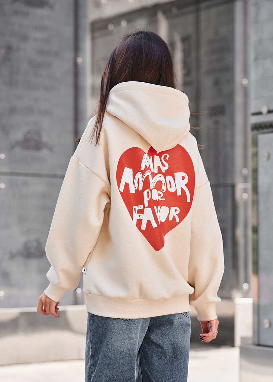 Bluza Staff amor oversize fleece