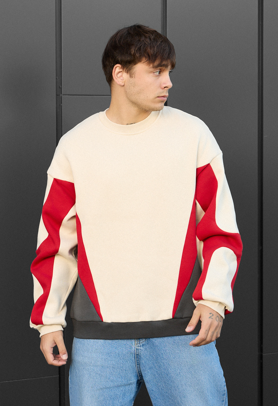 Bluza Staff mix oversize fleece