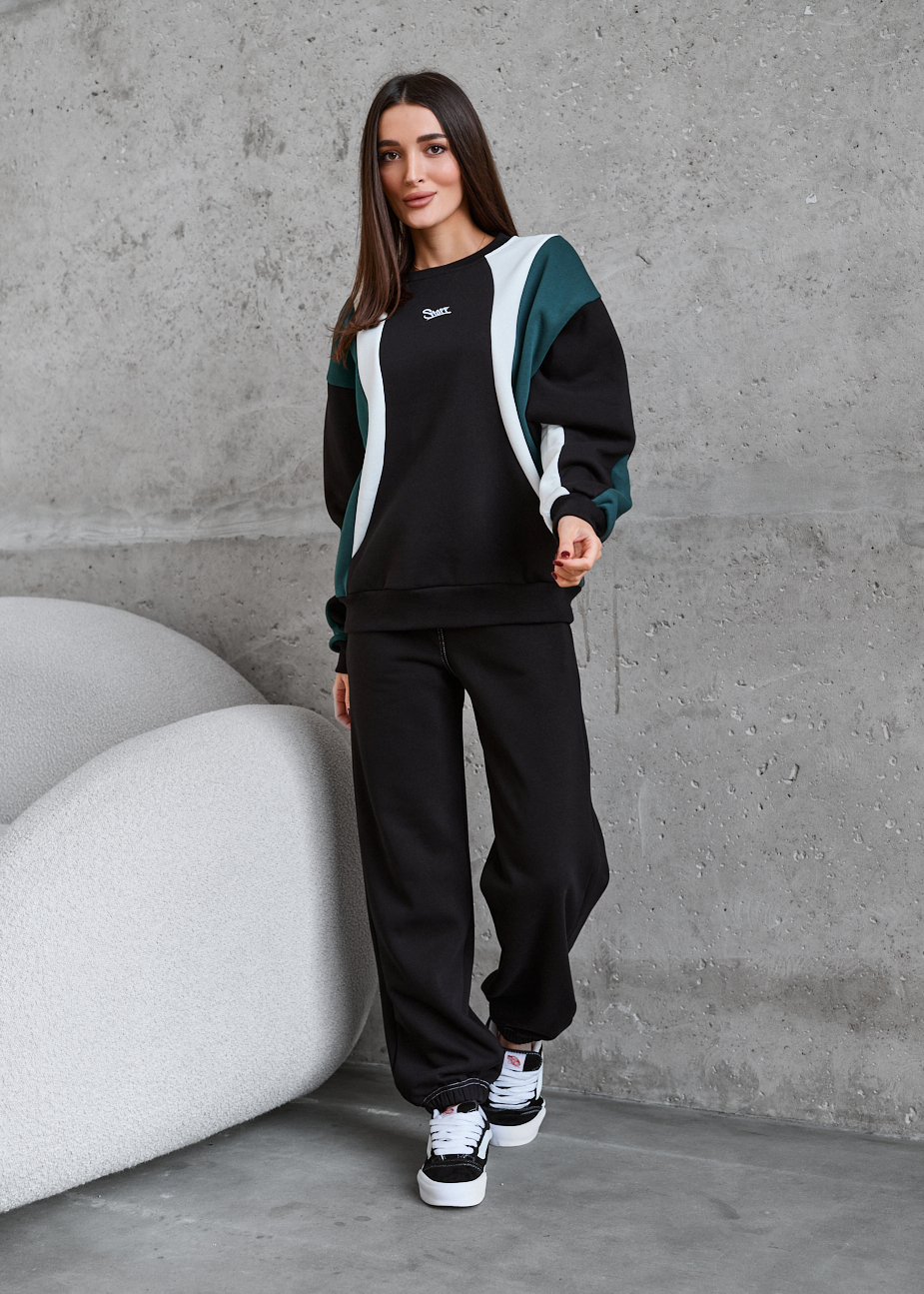 Bluza Staff st mix 2 logo oversize fleece