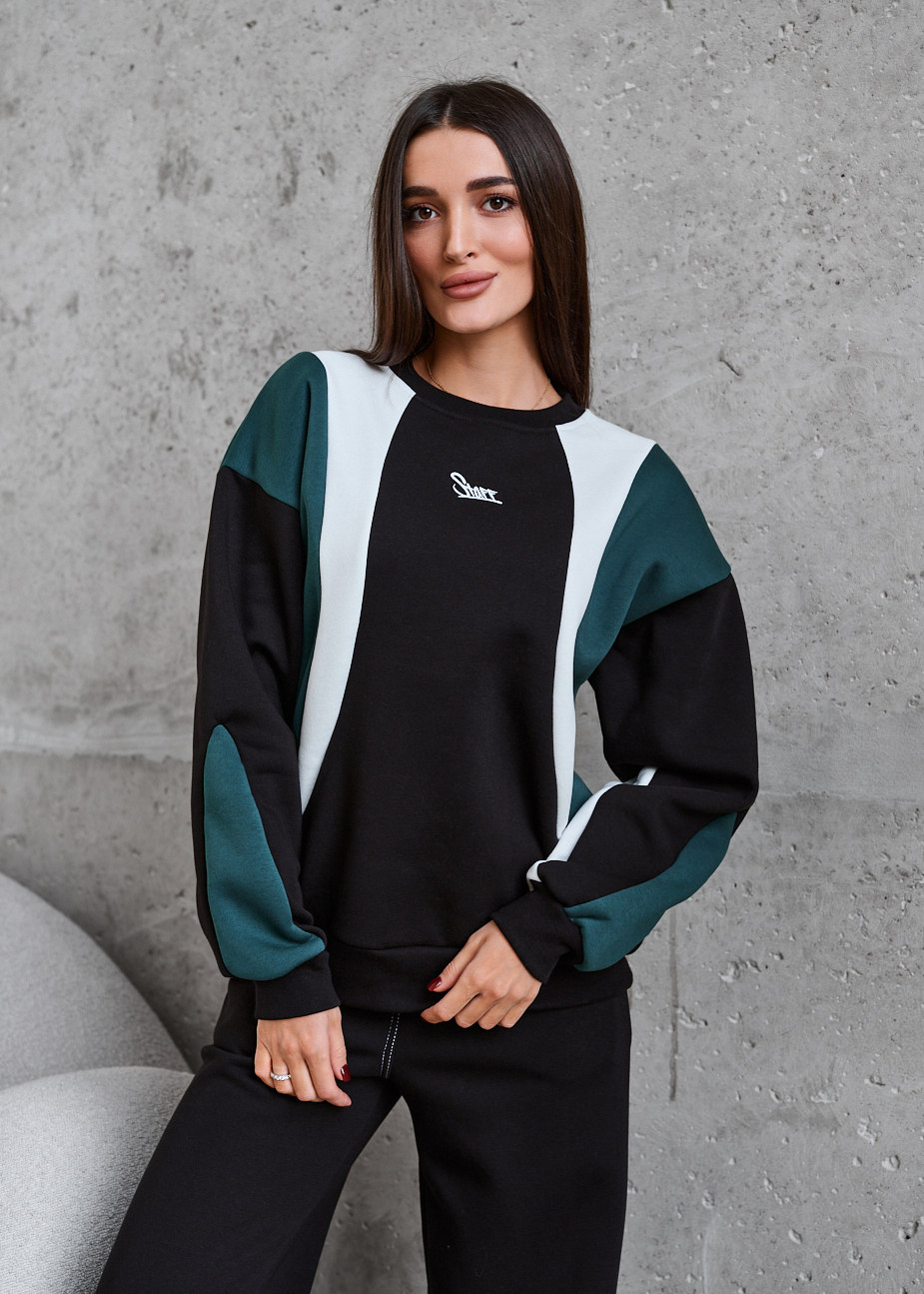 Bluza Staff st mix 2 logo oversize fleece