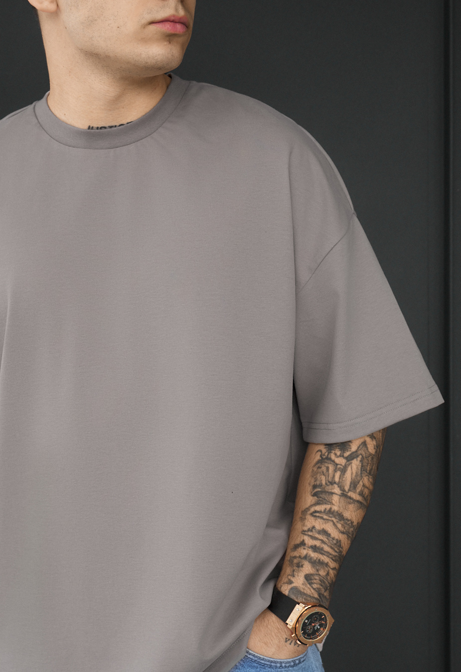 Koszulka Staff gray oversize