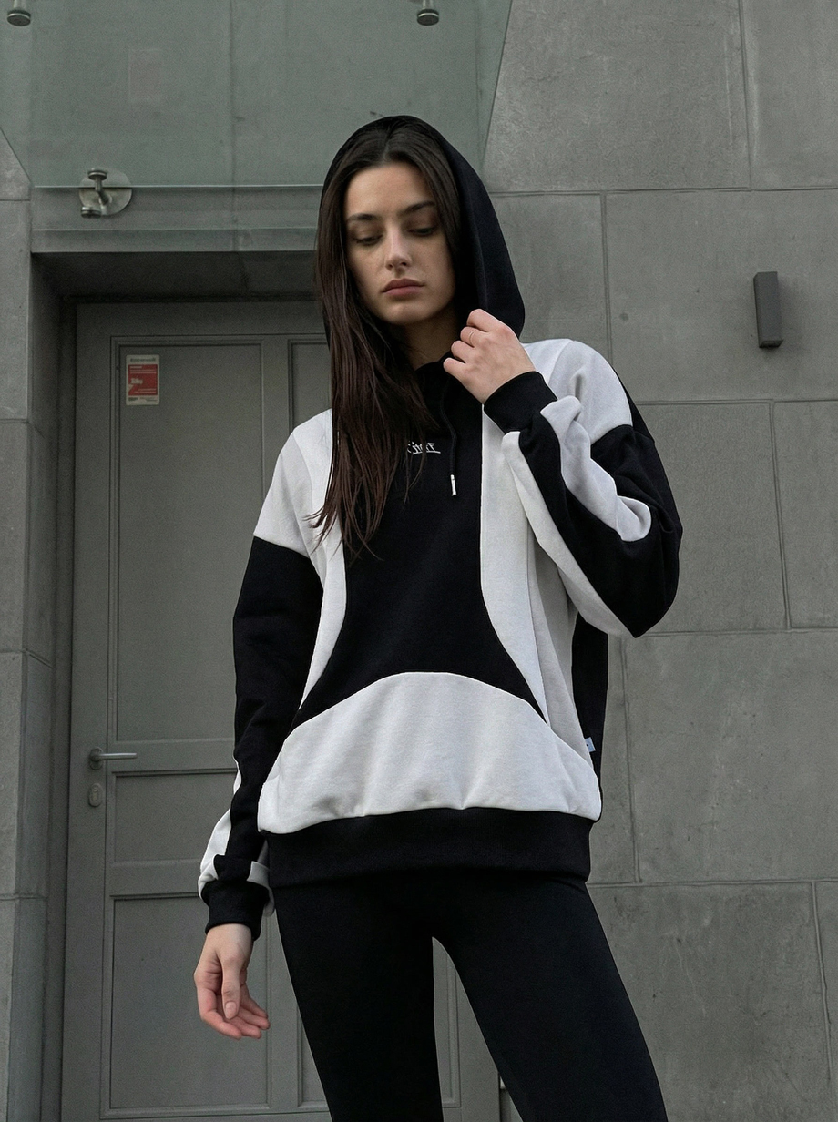 Bluza Staff cus logo mix oversize