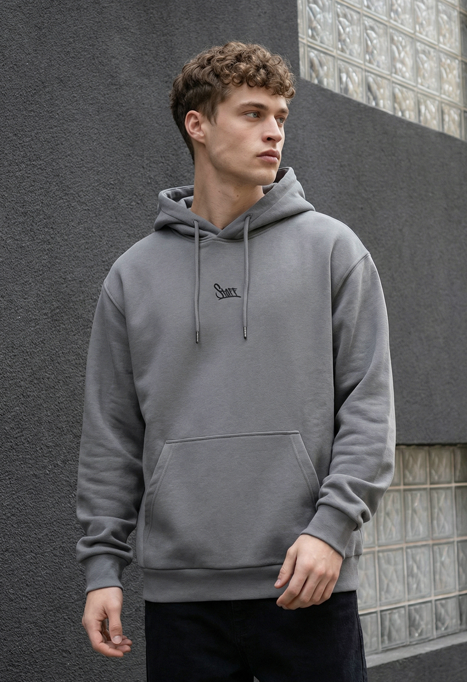 Bluza Staff logo gray oversize