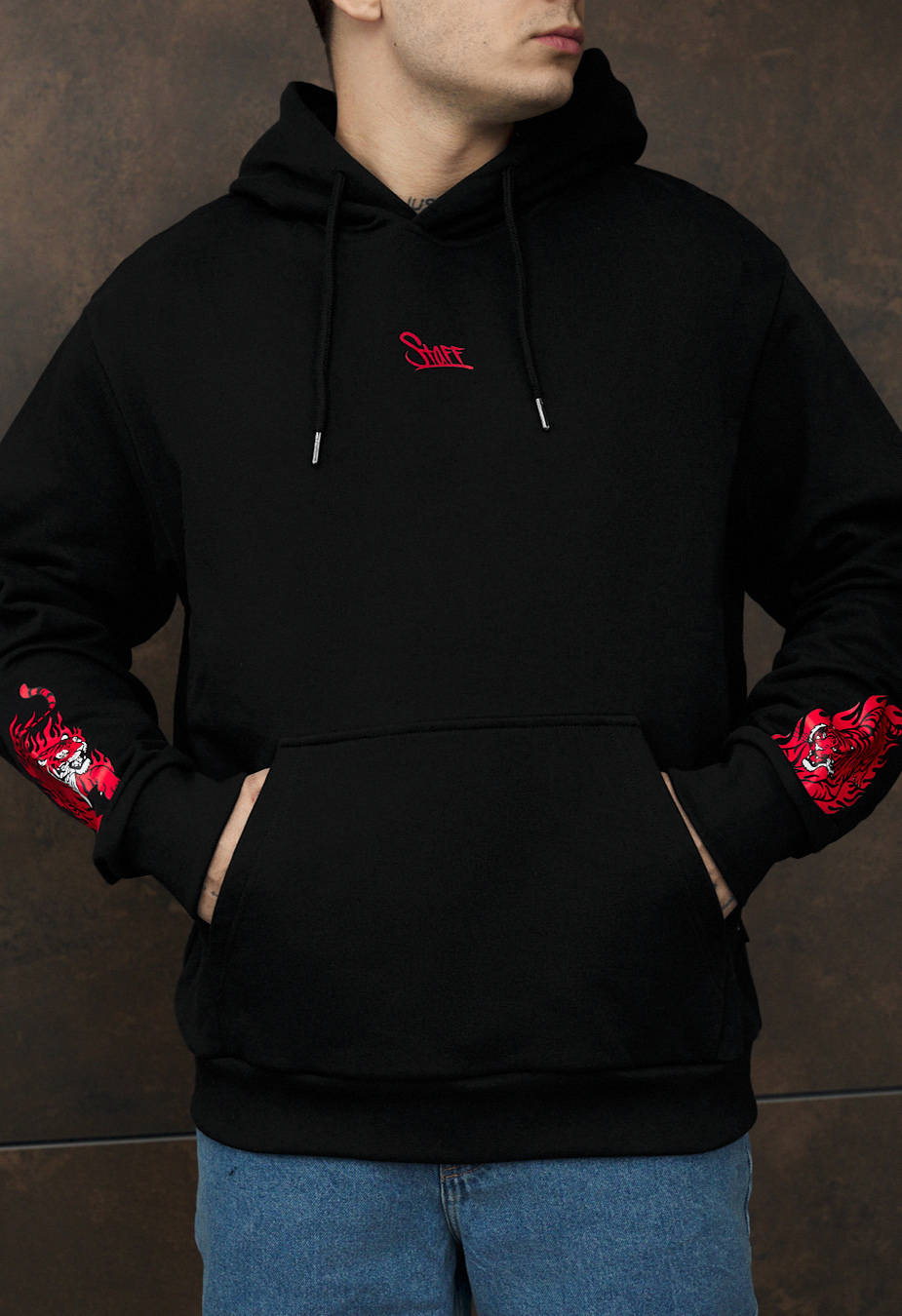 Bluza Staff logo & drago oversize