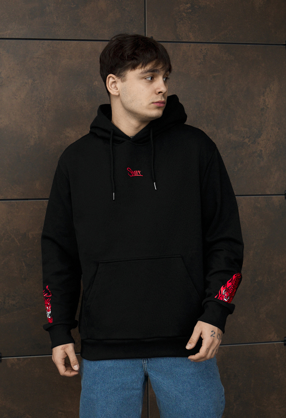 Bluza Staff logo & drago oversize