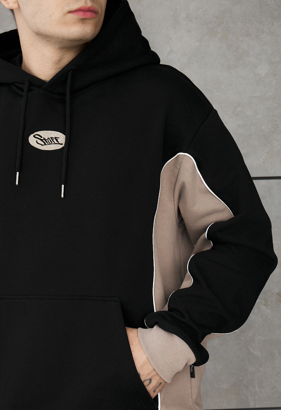 Bluza Staff ra black & brown reflective