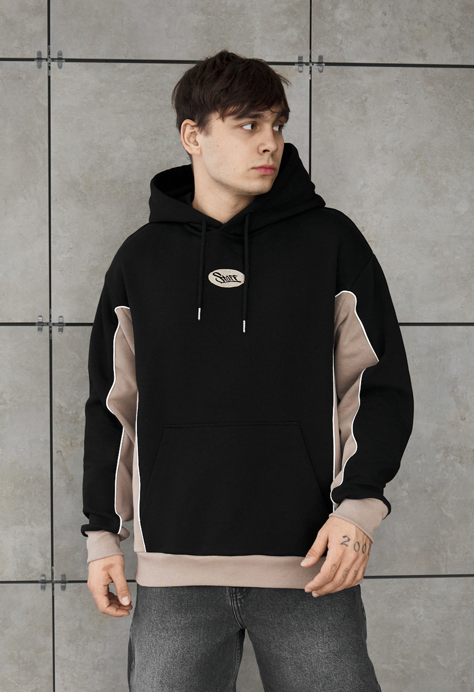 Bluza Staff ra black & brown reflective