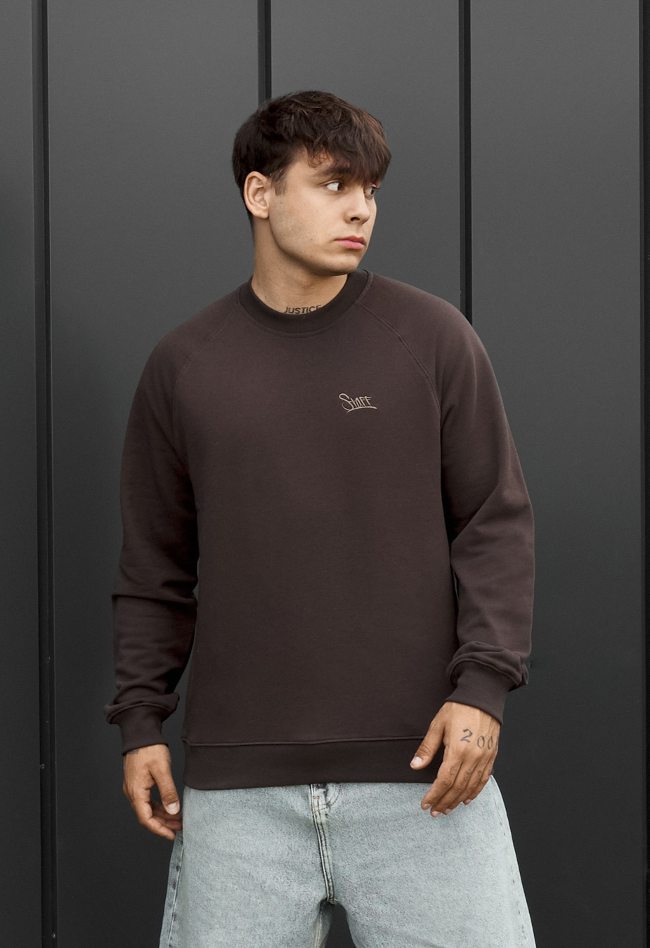 Bluza Staff brown logo