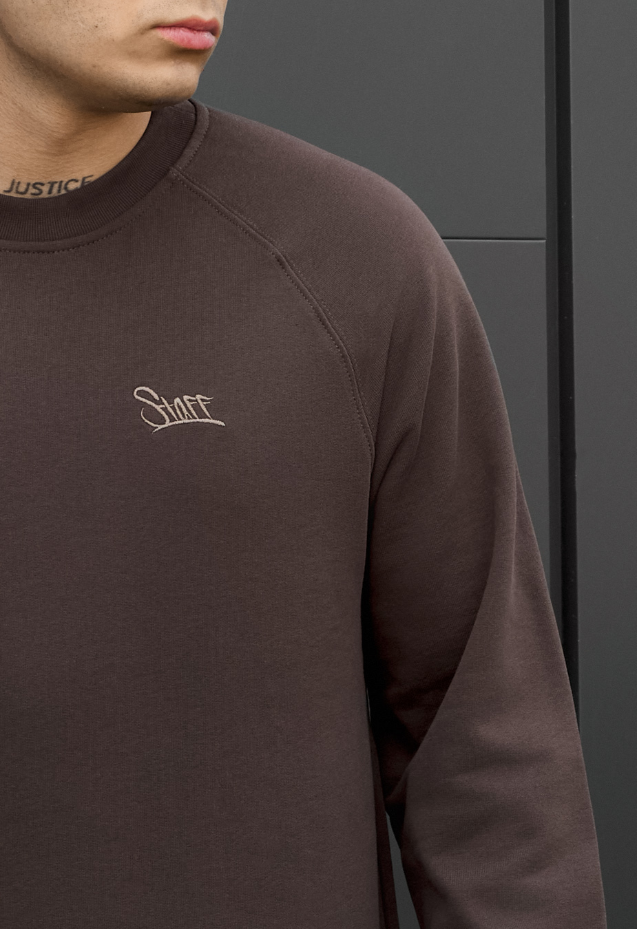 Bluza Staff brown logo