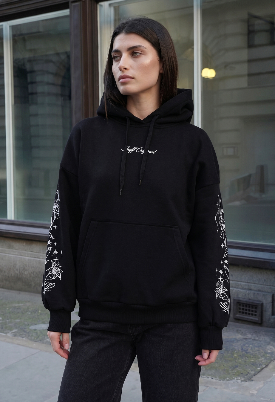 Bluza Staff bang black oversize fleece