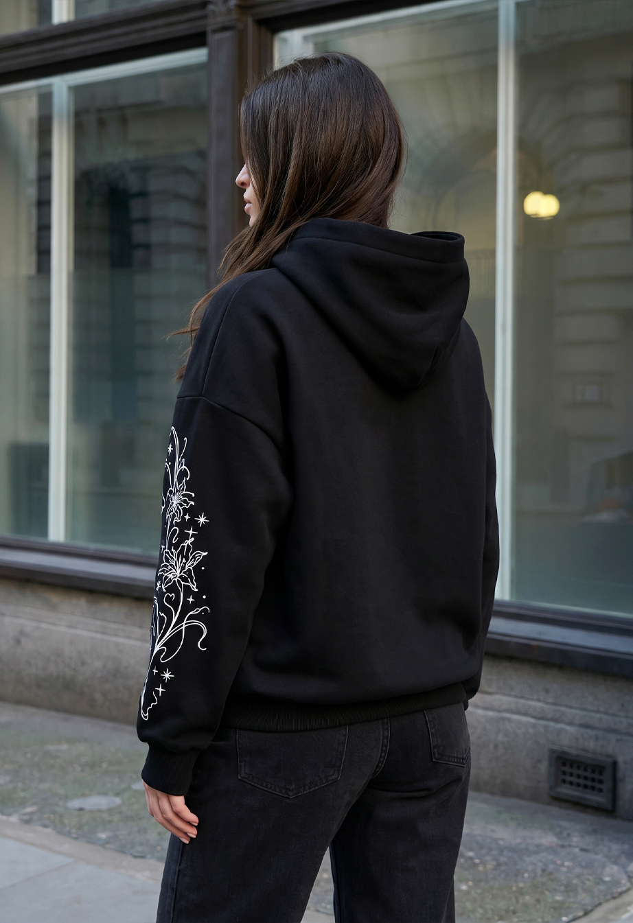 Bluza Staff bang black oversize fleece