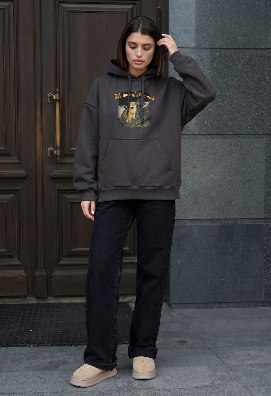 Bluza Staff business oversize fleece
