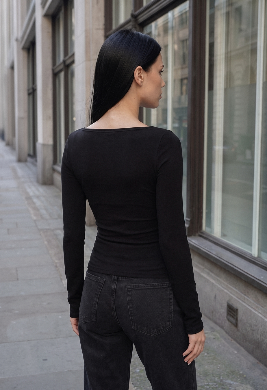Longsleeve Staff hom black