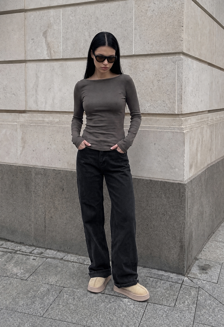 Longsleeve Staff hom dark light olive