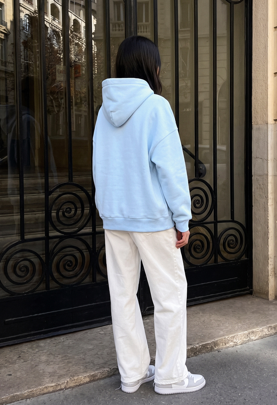 Bluza Staff croissant oversize fleece